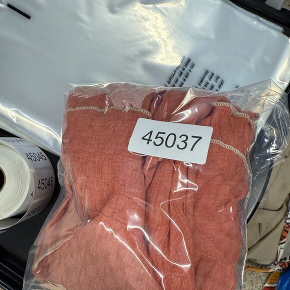 Monoreno Dress Women S Small Pink Geometric Shift Short Round Neck Long Sleeve - Picture 6 of 6